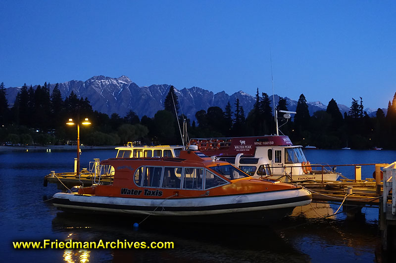 scenic,holiday,tourist,postcard,dock,dusk,dawn,blue,water,boat,